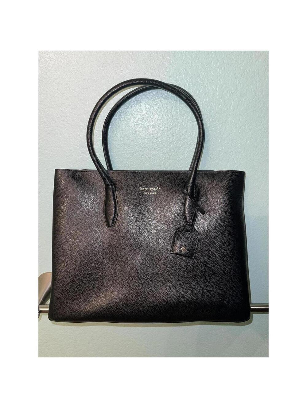 Stylish Black Leather Handbag by Kate Spade